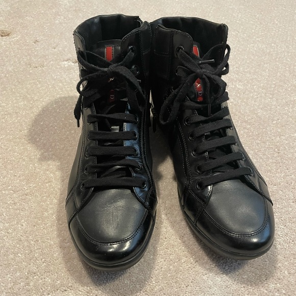 Prada | Shoes | Euc Prada Black High 